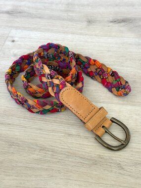 Vintage | Accessories | Vintage Stretchy Gold Leaf Skinny 